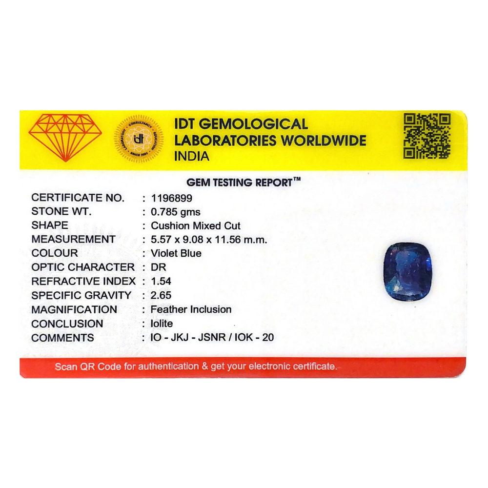 Iolite (Neeli)- 3.93 Carat