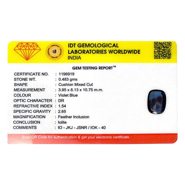 Iolite (Neeli)- 2.42 Carat