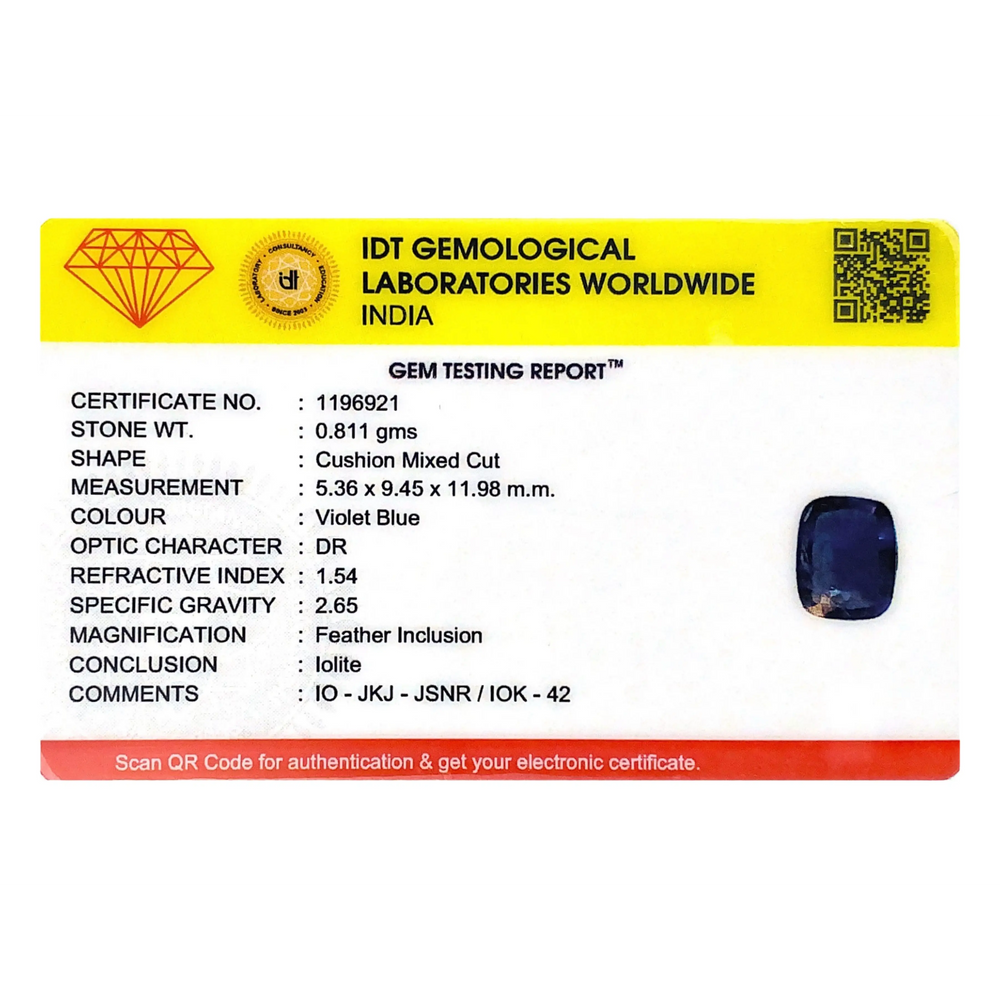 Iolite (Neeli)- 4.06 Carat