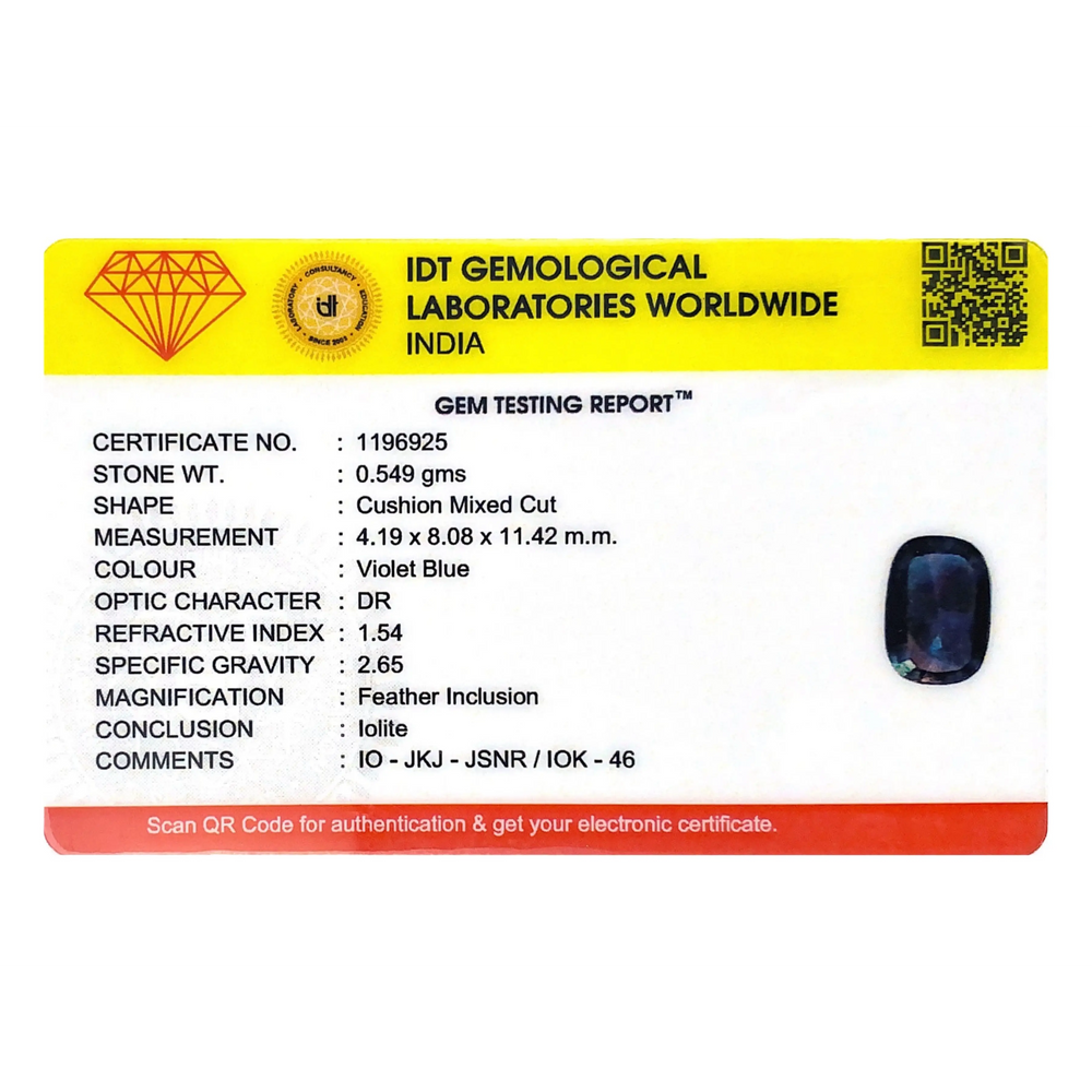 Iolite (Neeli)- 2.75 Carat
