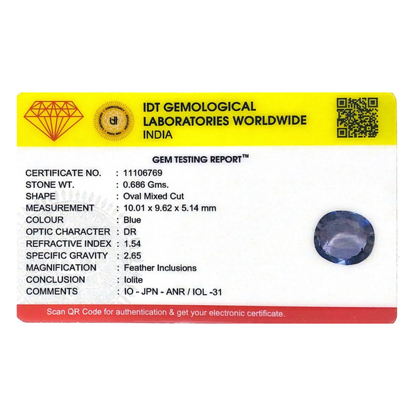 Iolite (Neeli) - 3.43 Carat