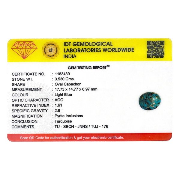 Irani Firoza - 17.65 Carat - Pramogh