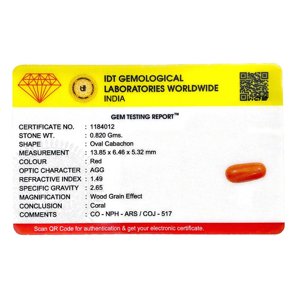 Red Coral - 4.1 Carat - Pramogh