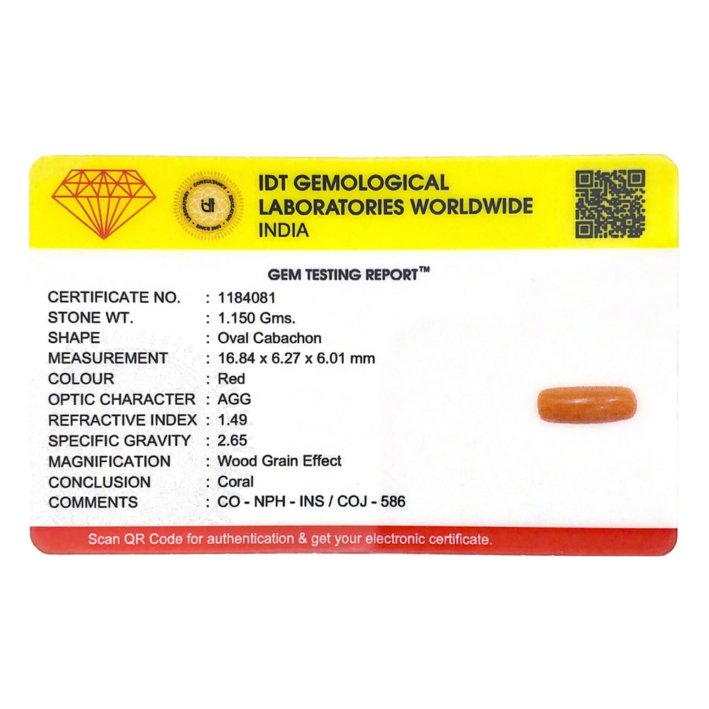 Red Coral - 5.75 Carat - Pramogh
