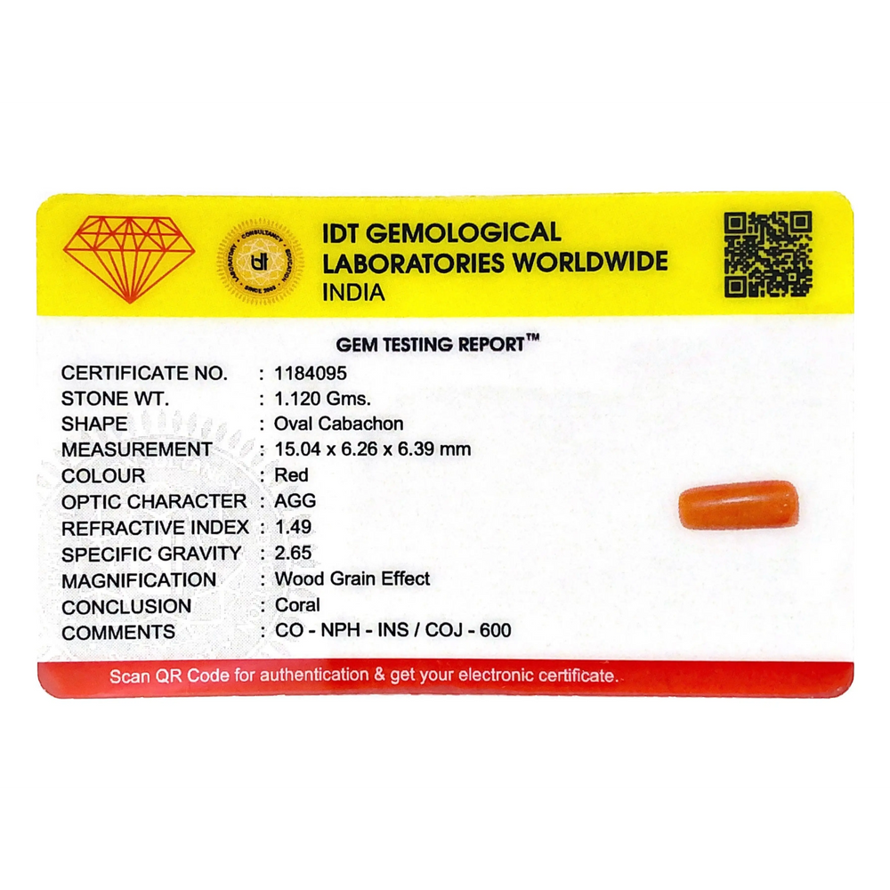 Red Coral - 5.6 Carat - Pramogh