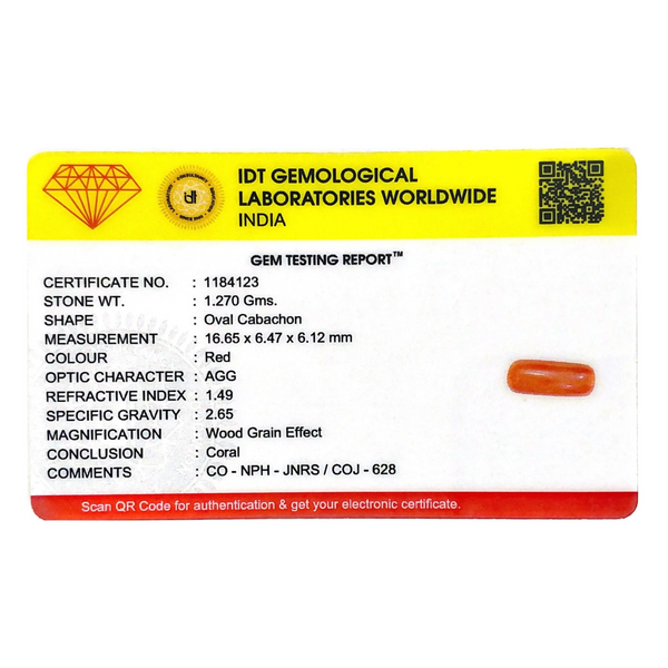 Red Coral - 6.35 Carat - Pramogh