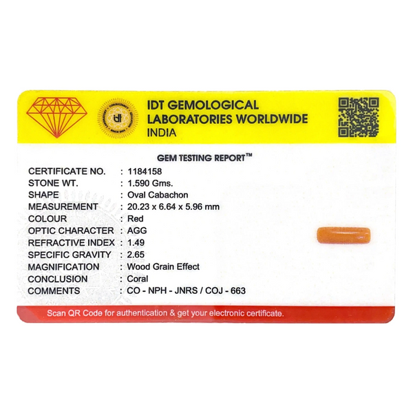 Red Coral - 7.95 Carat - Pramogh
