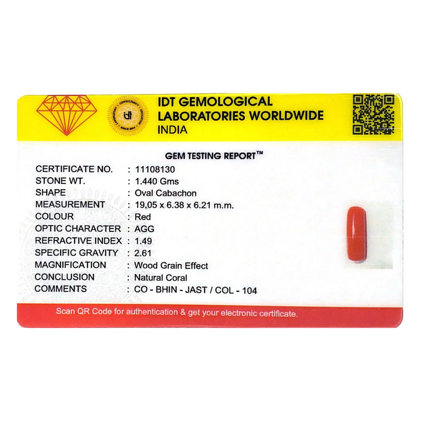 Red Coral - 7.2 Carat