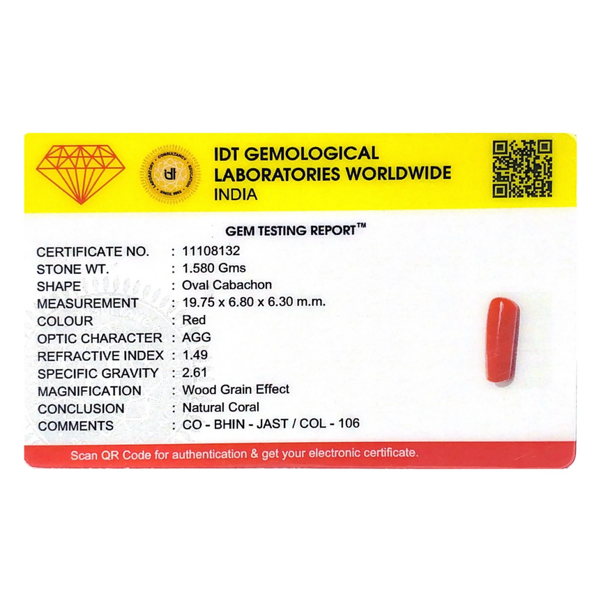 Red Coral - 7.9 Carat