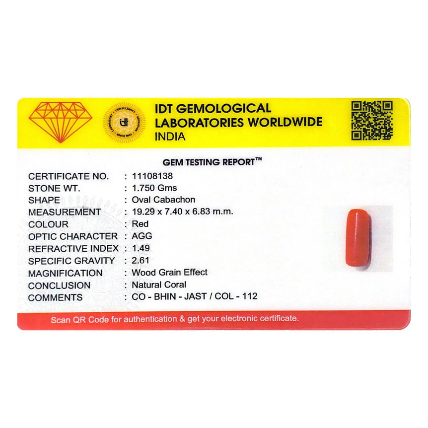 Red Coral - 8.75 Carat