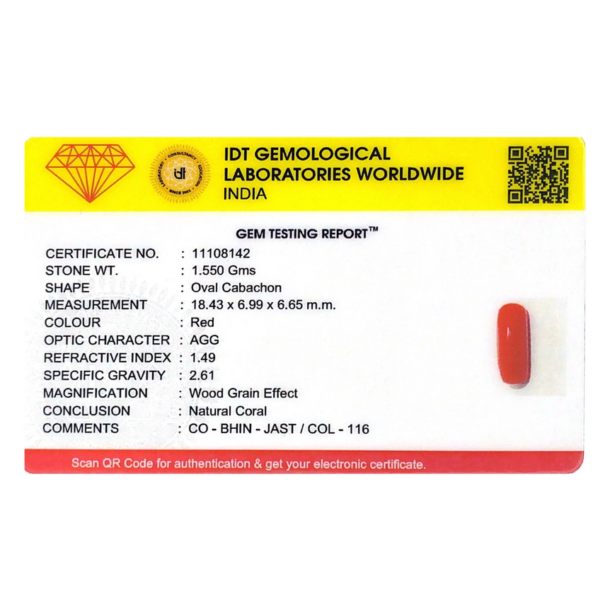 Red Coral - 7.75 Carat