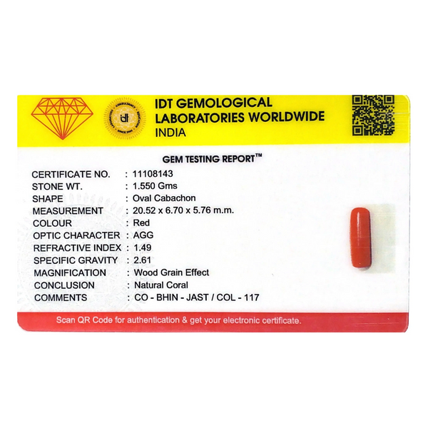 Red Coral - 7.75 Carat