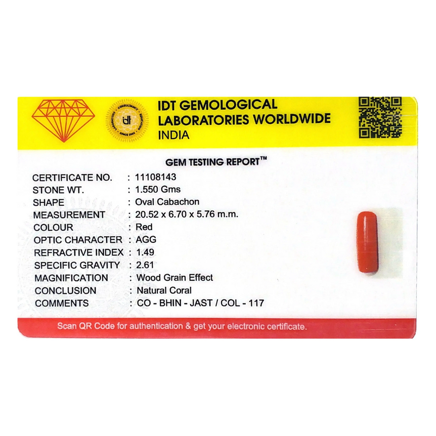 Red Coral - 7.75 Carat