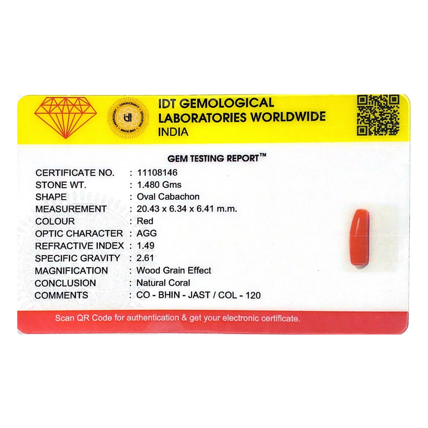 Red Coral - 7.4 Carat