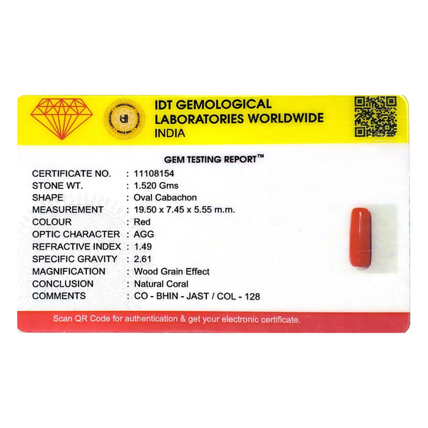 Red Coral - 7.6 Carat
