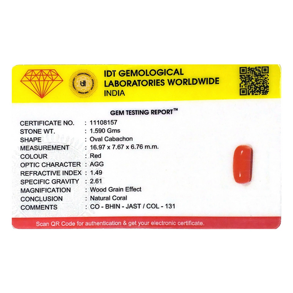 Red Coral - 7.95 Carat