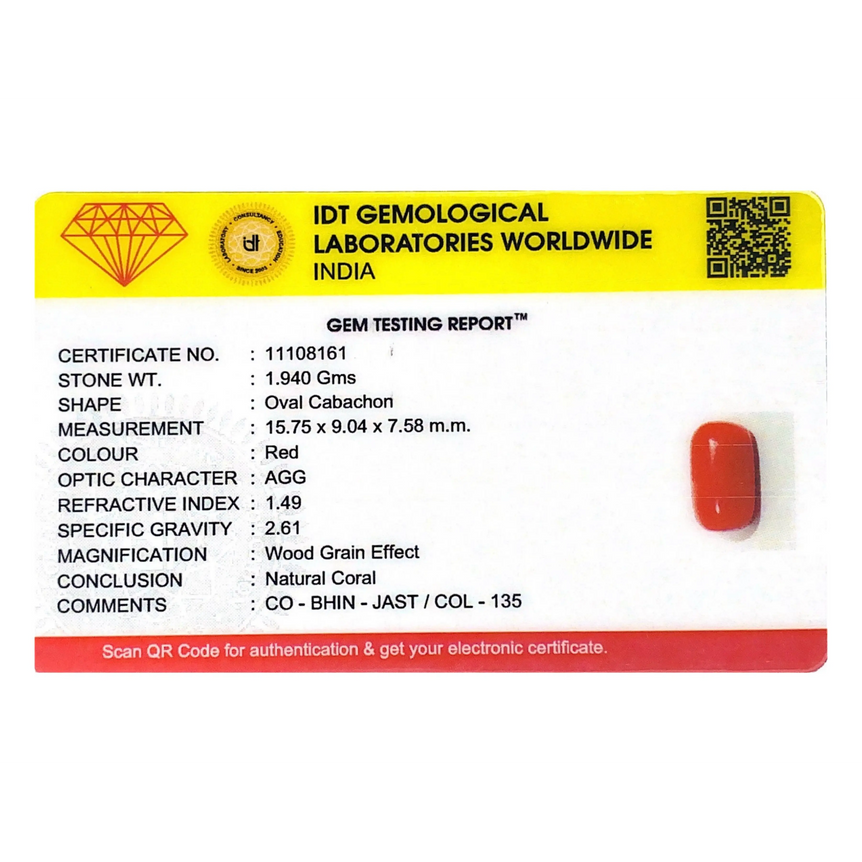 Red Coral - 9.7 Carat