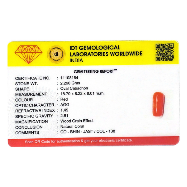 Red Coral - 11.45 Carat