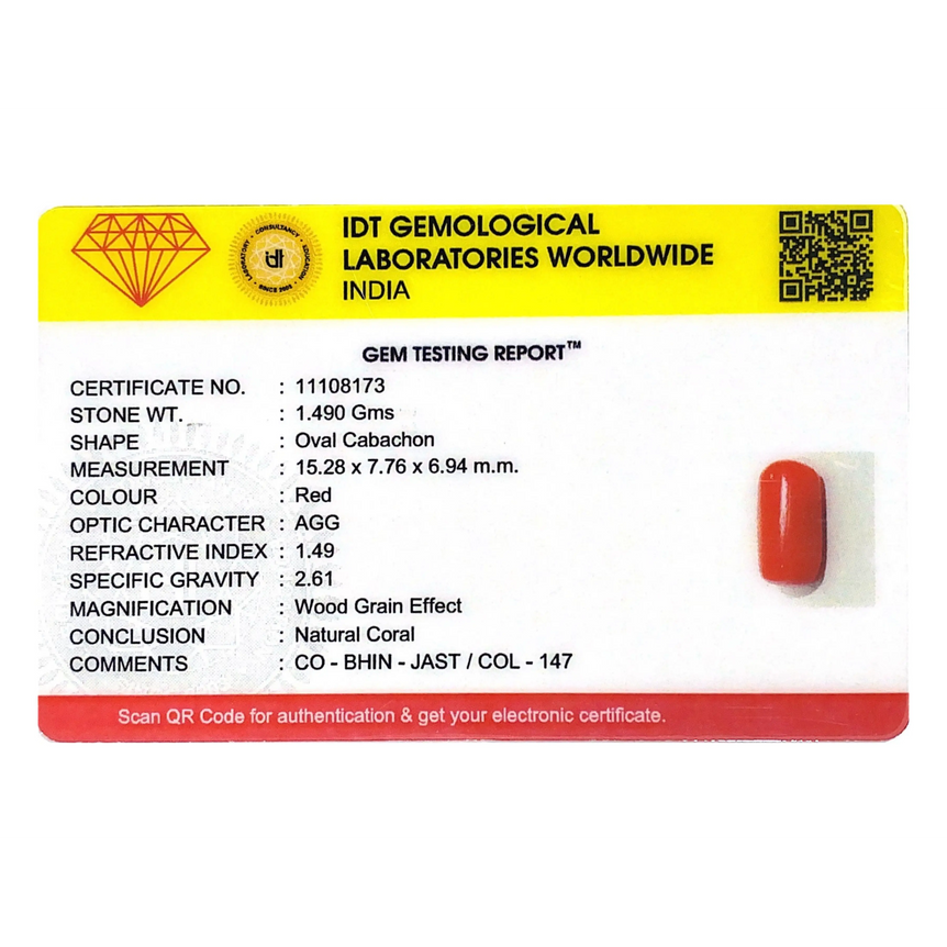 Red Coral - 7.45 Carat