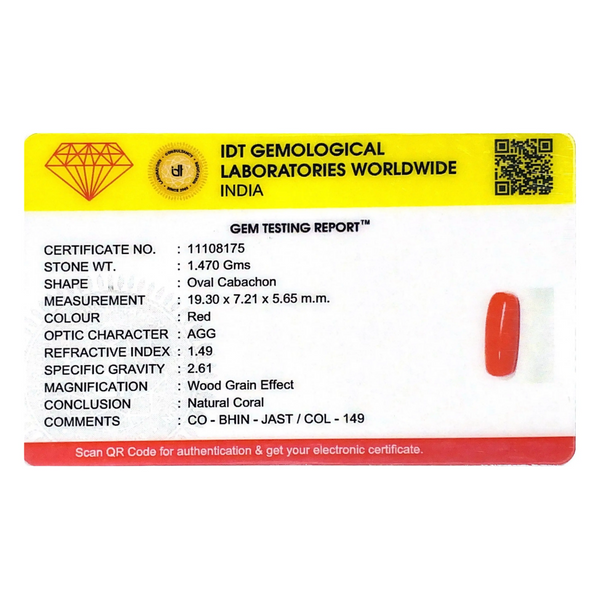 Red Coral - 7.35 Carat