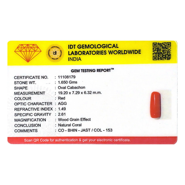 Red Coral - 8.25 Carat