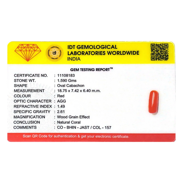 Red Coral - 7.95 Carat