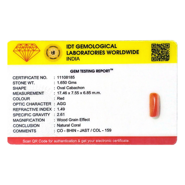 Red Coral - 8.25 Carat