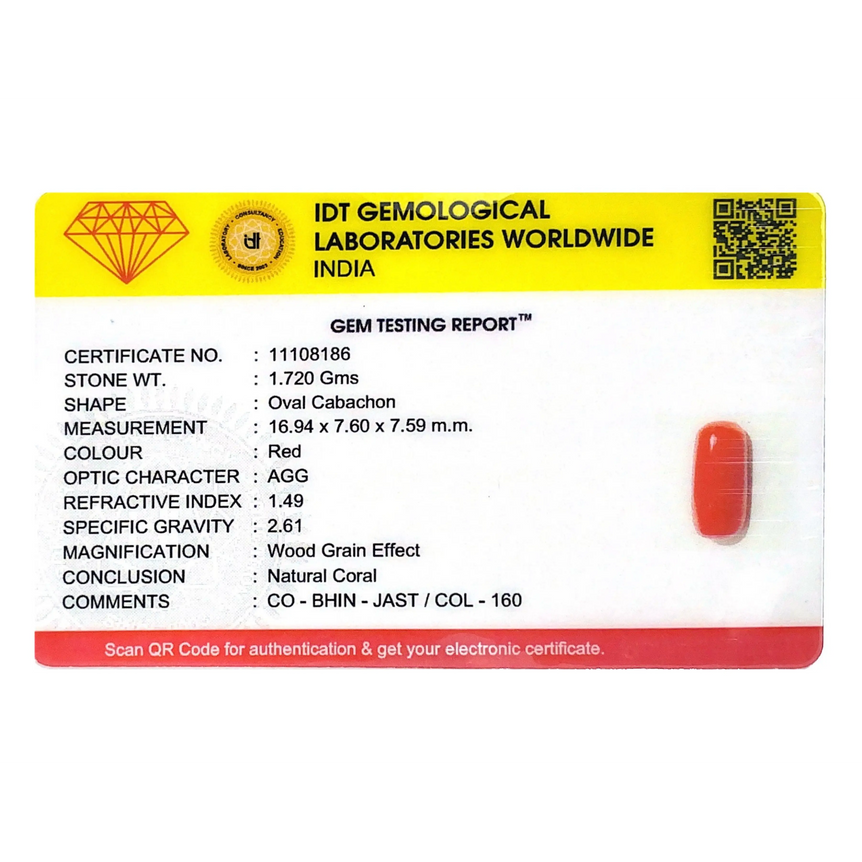 Red Coral - 8.6 Carat