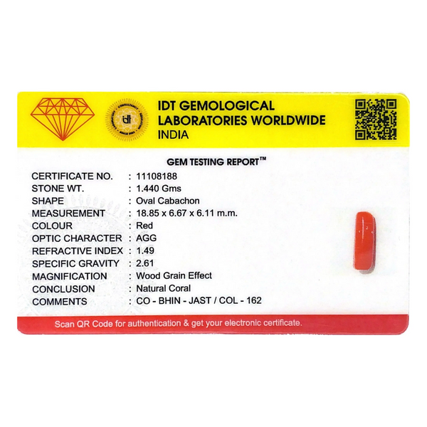 Red Coral - 7.2 Carat