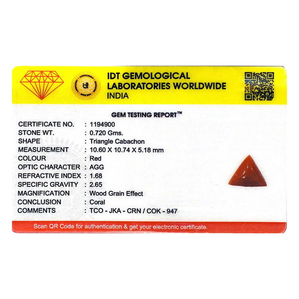 Red Coral - 3.6 Carat