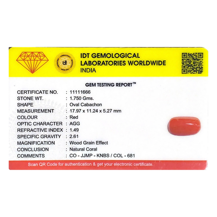Red Coral - 8.75 Carat