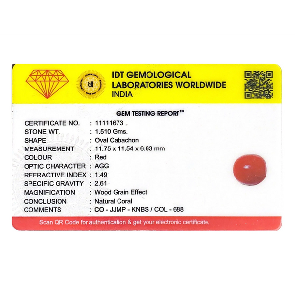 Red Coral - 7.55 Carat