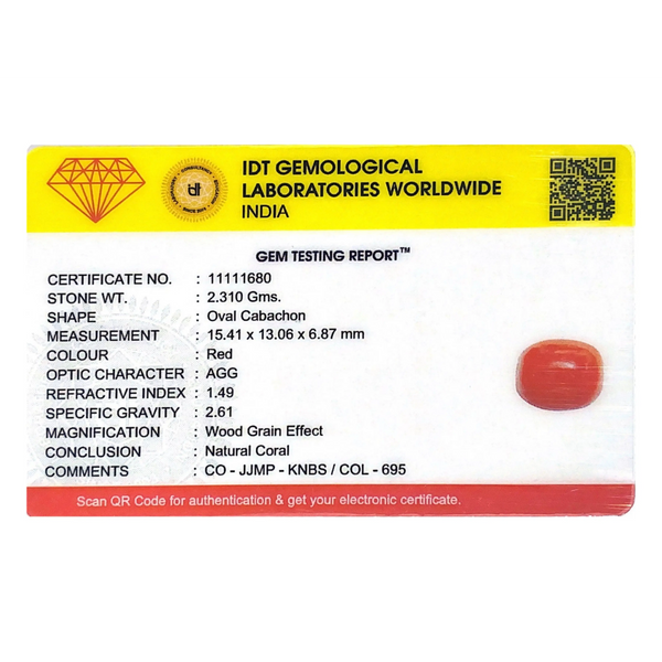 Red Coral - 11.55 Carat