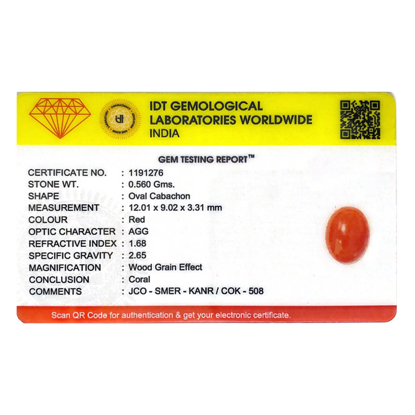 Japanese Red Coral - 2.8 Carat