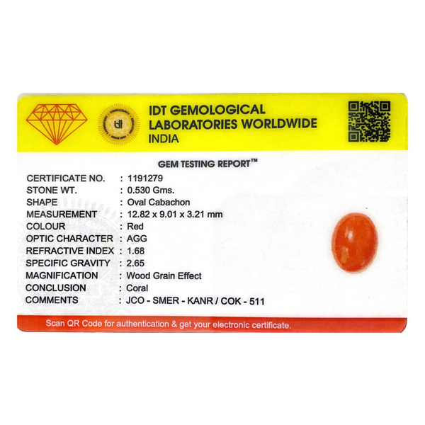 Japanese Red Coral - 2.65 Carat