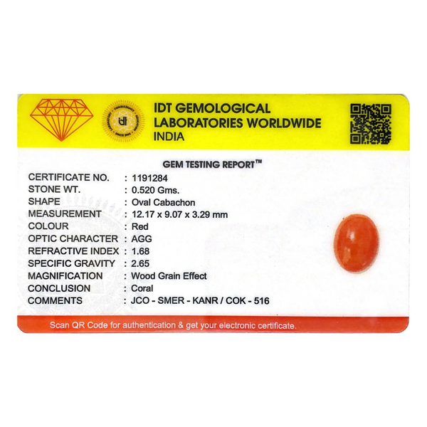 Japanese Red Coral - 2.6 Carat