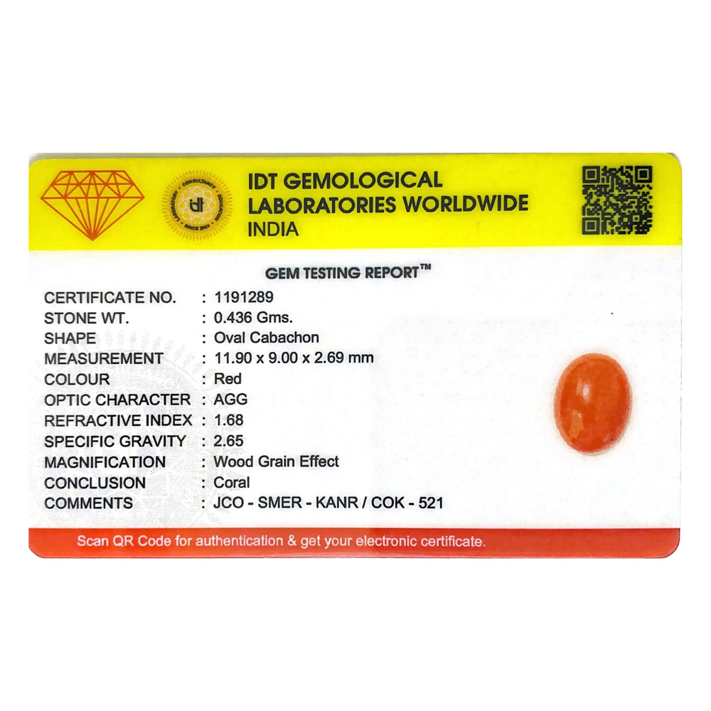 Japanese Red Coral - 2.18 Carat