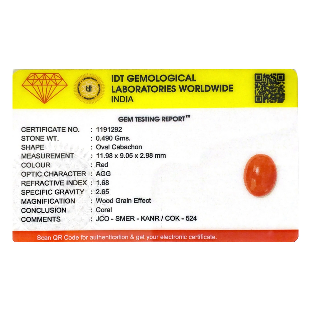 Japanese Red Coral - 2.45 Carat