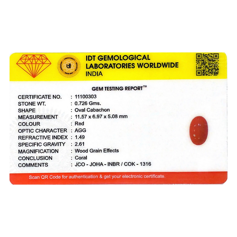Japanese Red Coral - 3.63 Carat