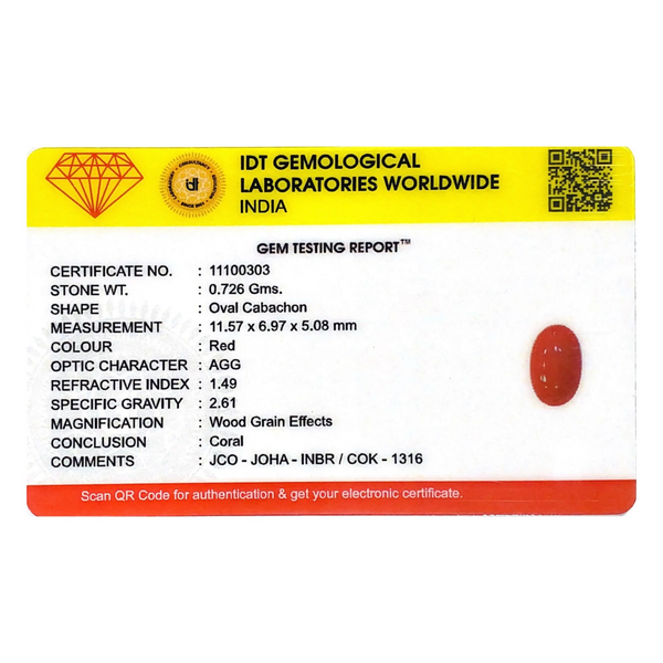Japanese Red Coral - 3.63 Carat