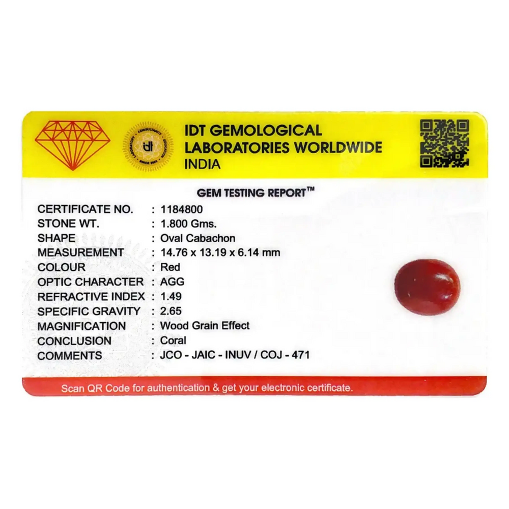 Japanese Red Coral - 9 Carat - Pramogh