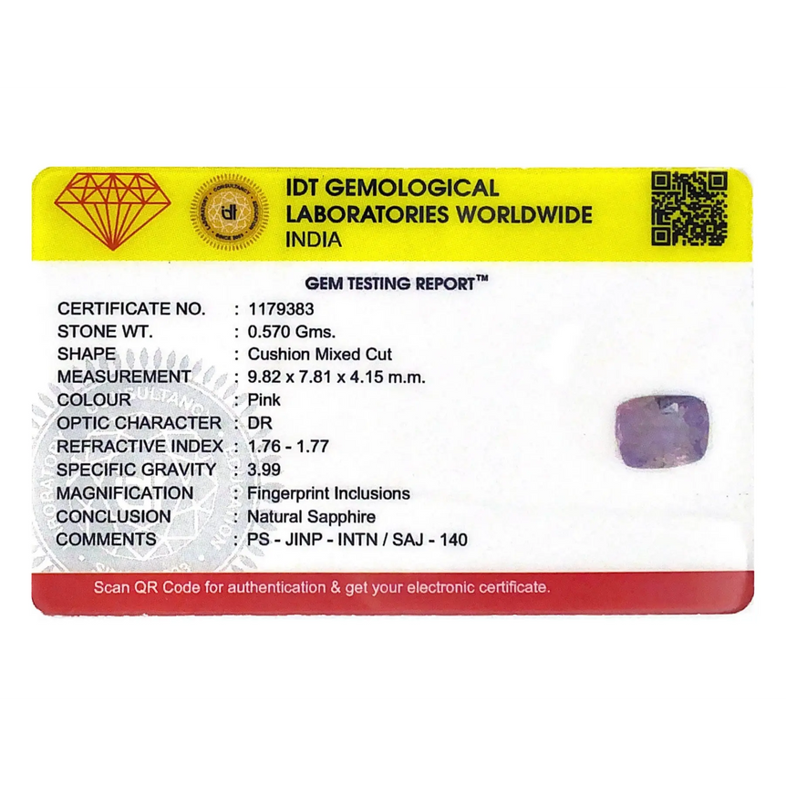 Purple Sapphire (Khooni) - 2.85 Carat - Pramogh
