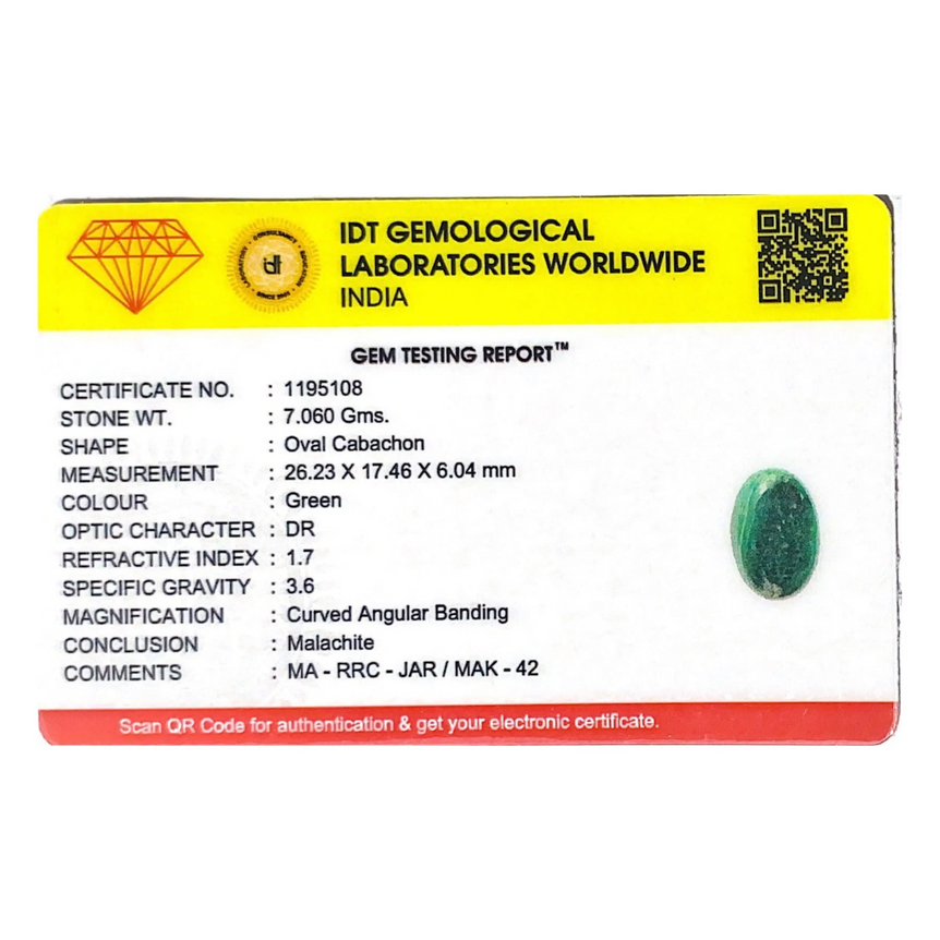 Malachite (Kidney Stone) - 35.3 Carat