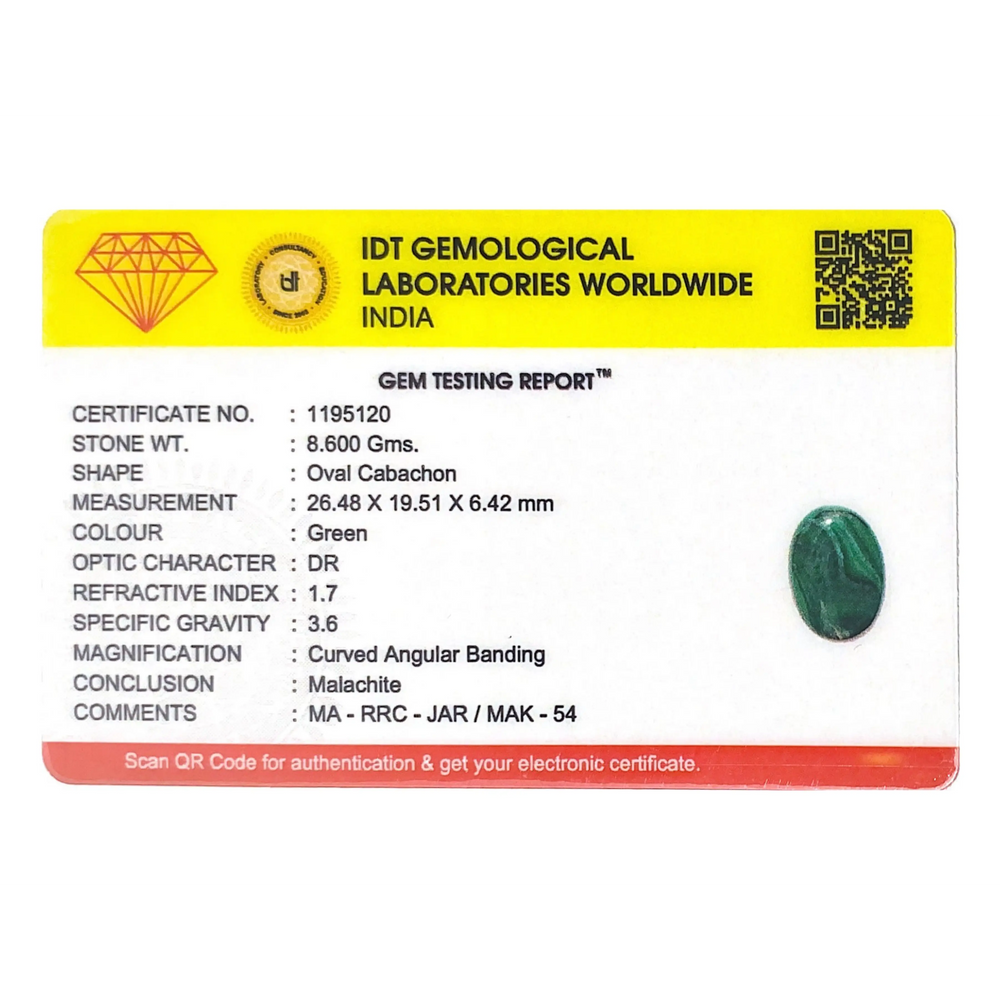 Malachite (Kidney Stone) - 43 Carat