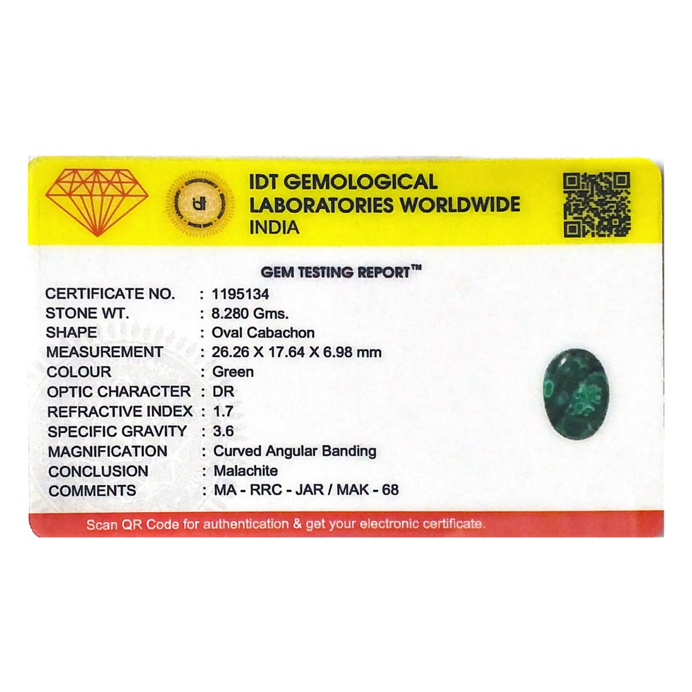 Malachite (Kidney Stone) - 41.4 Carat