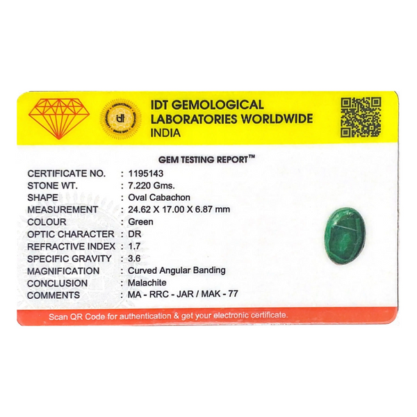 Malachite (Kidney Stone) - 36.1 Carat