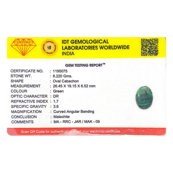 Malachite (Kidney Stone) - 41.1 Carat