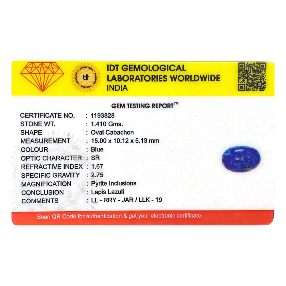 Lapis Lazuli - 7.05 Carat