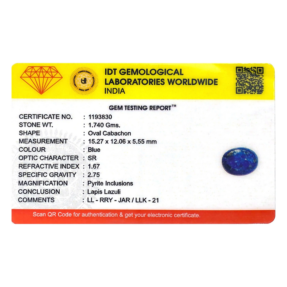 Lapis Lazuli - 8.7 Carat