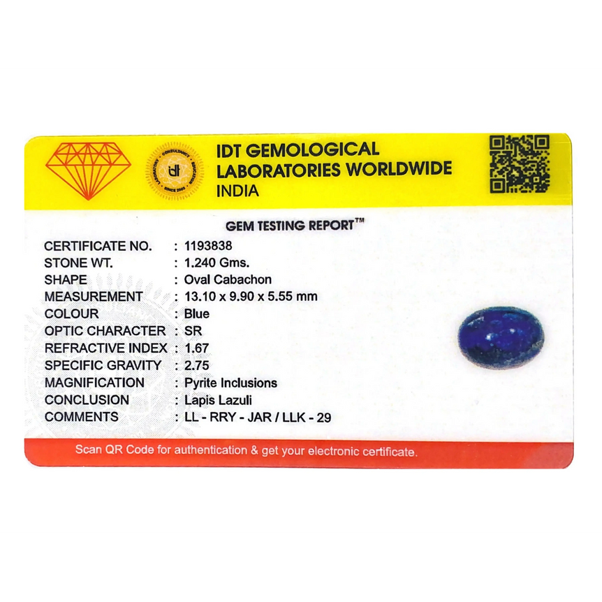 Lapis Lazuli - 6.2 Carat